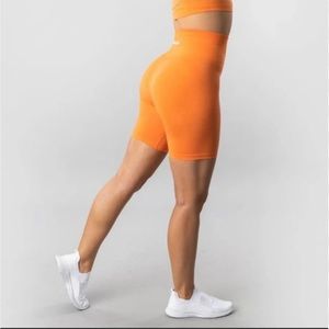 Alphalete biker Shorts Orange Dreamsicle size XS